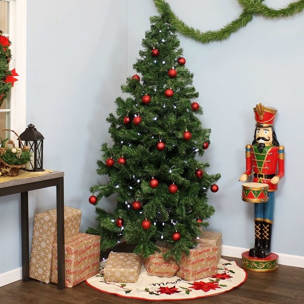 Sunnydaze Faux Canadian Pine Christmas Tree with Hinged Branches