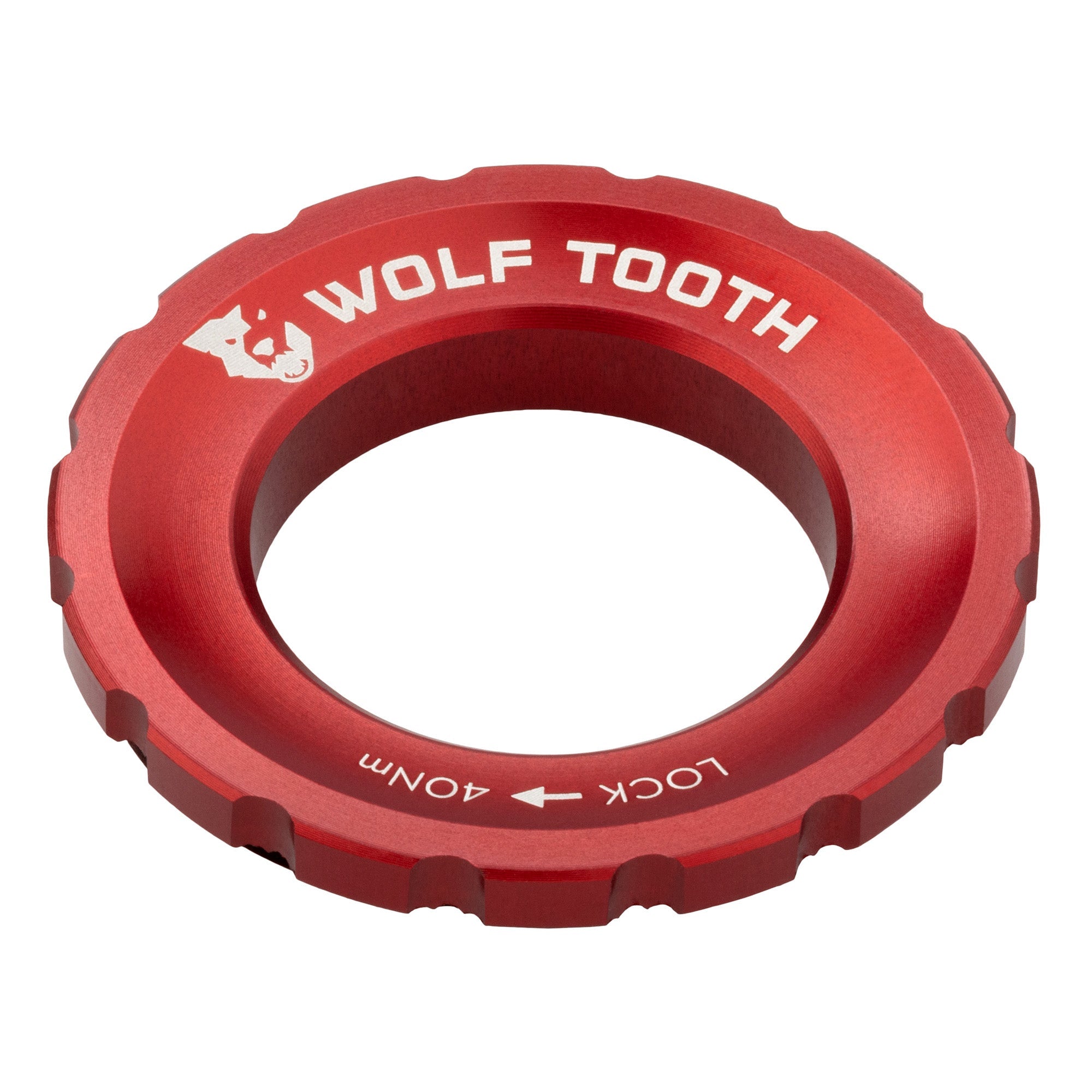 Wolf Tooth Components Centerlock Rotor Lockring - Red