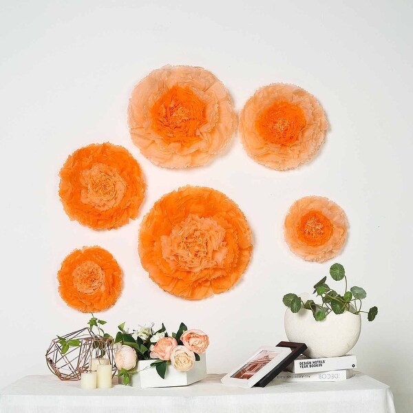 6Pcs Large Carnation Paper Flowers