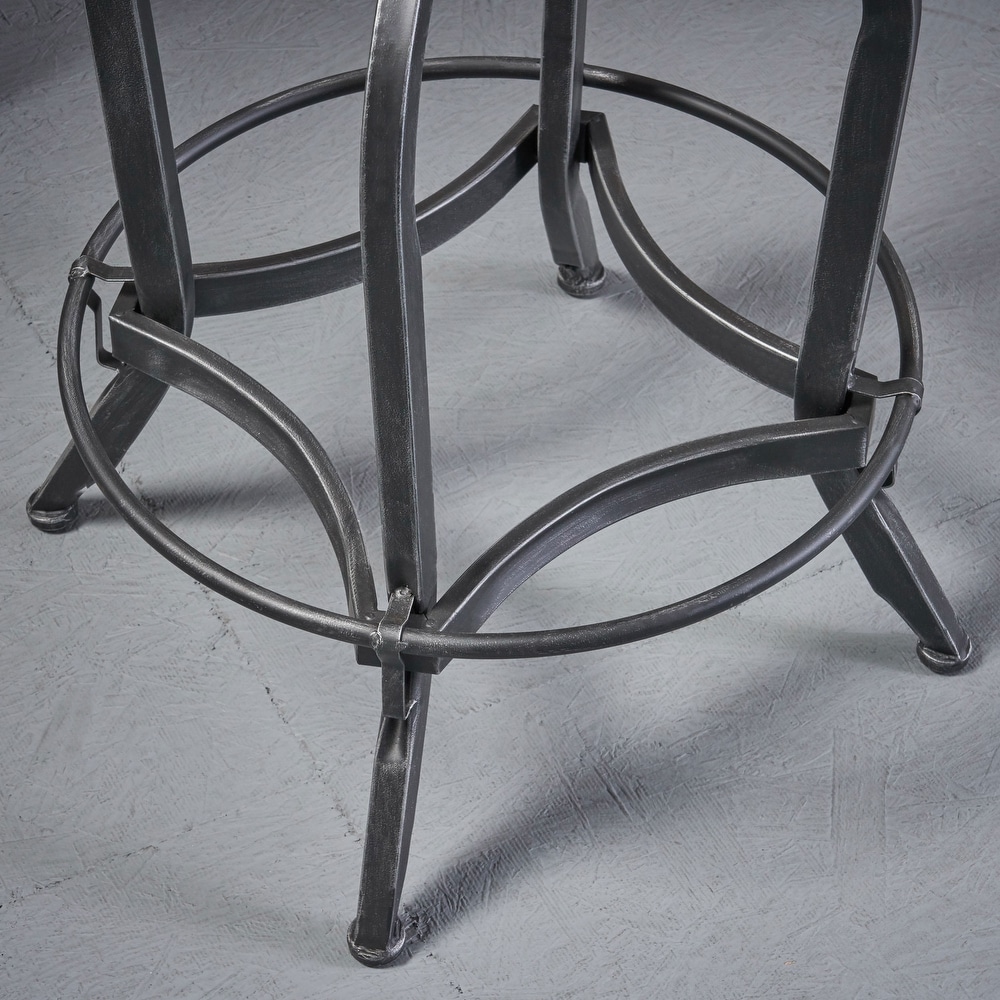 Stirling Adjustable Wood Backed Bar Stool by Christopher Knight Home