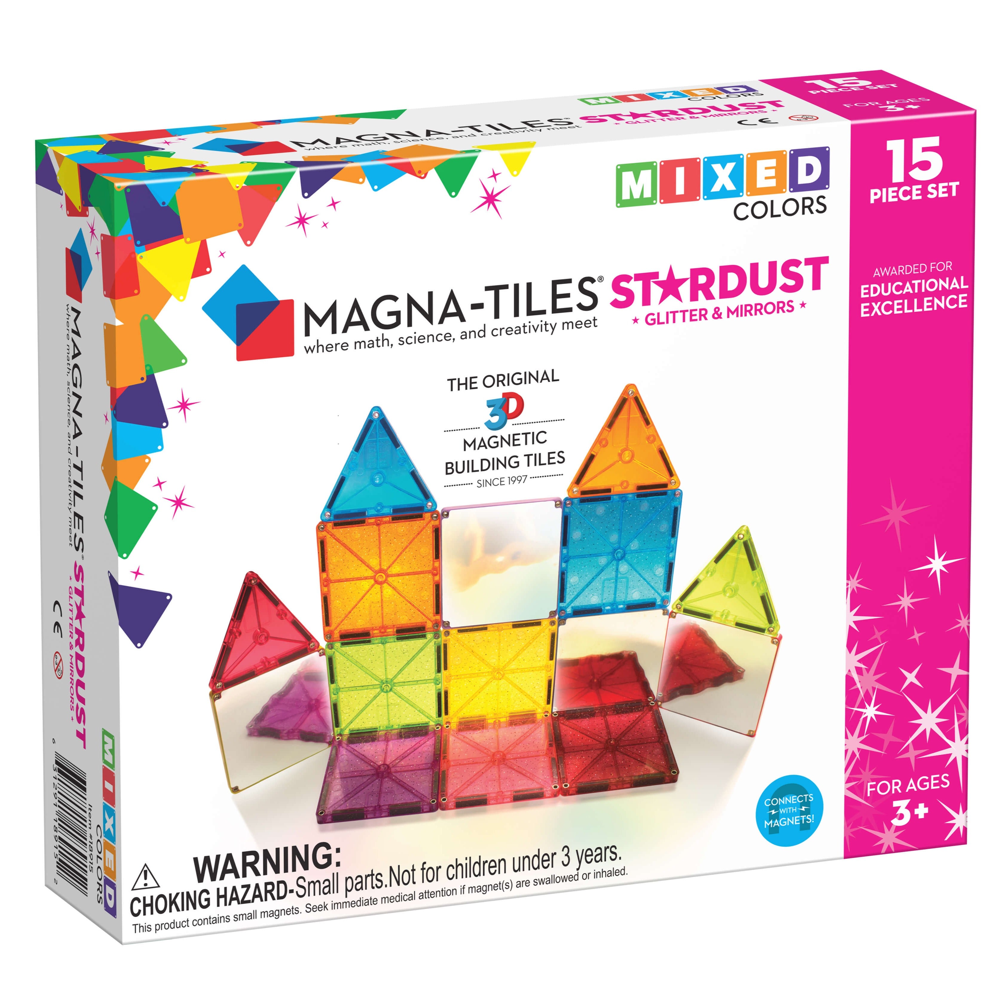 Stardust 15 Piece Set by Magna-Tiles