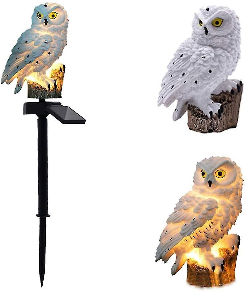 Owl Solar Led Light Garden Solar Light Outdoor Decoration Resin Pile Garden Lawn Path Yard Deco