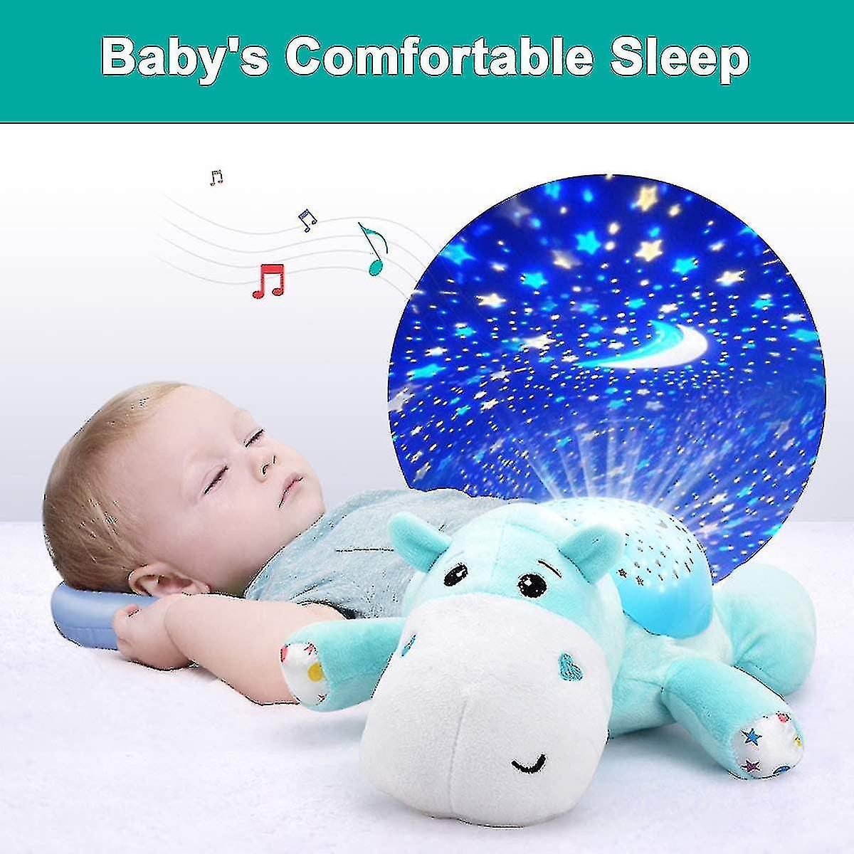 Sleep So ， Infant Slumber Buddies 60 Lullabies White Noise Starlight Projection Sound Machi