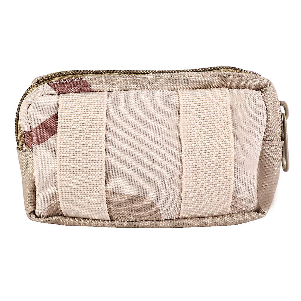 Outdoor Sport 800d Nylon Waterproof Mini Waist Bag Campaign Matching Camping Pack (beige)