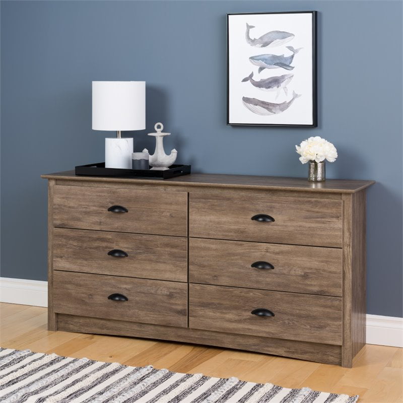 Home Square 3-Piece Set with 2 3-Drawer Nightstands & 6-Drawer Dresser