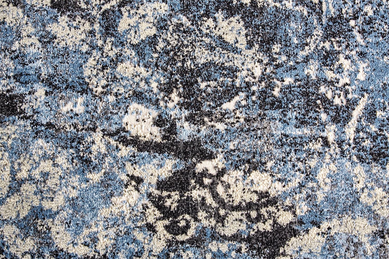 Tullamore Blue and Black Rug by BD Fine