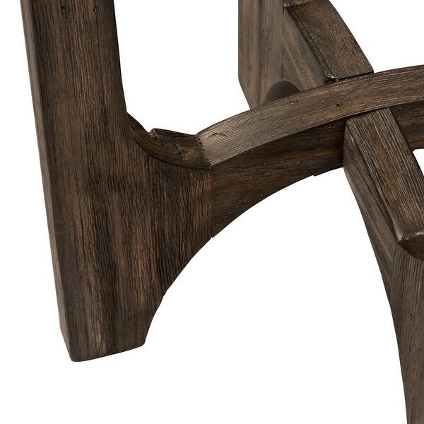 Cascade Rustic Brown Chair Side Table