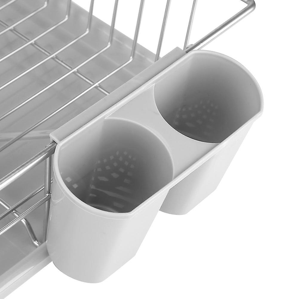 Metal Dish Storage Rack Drainer Kitchen Utensils Tableware Holder Drying Tray