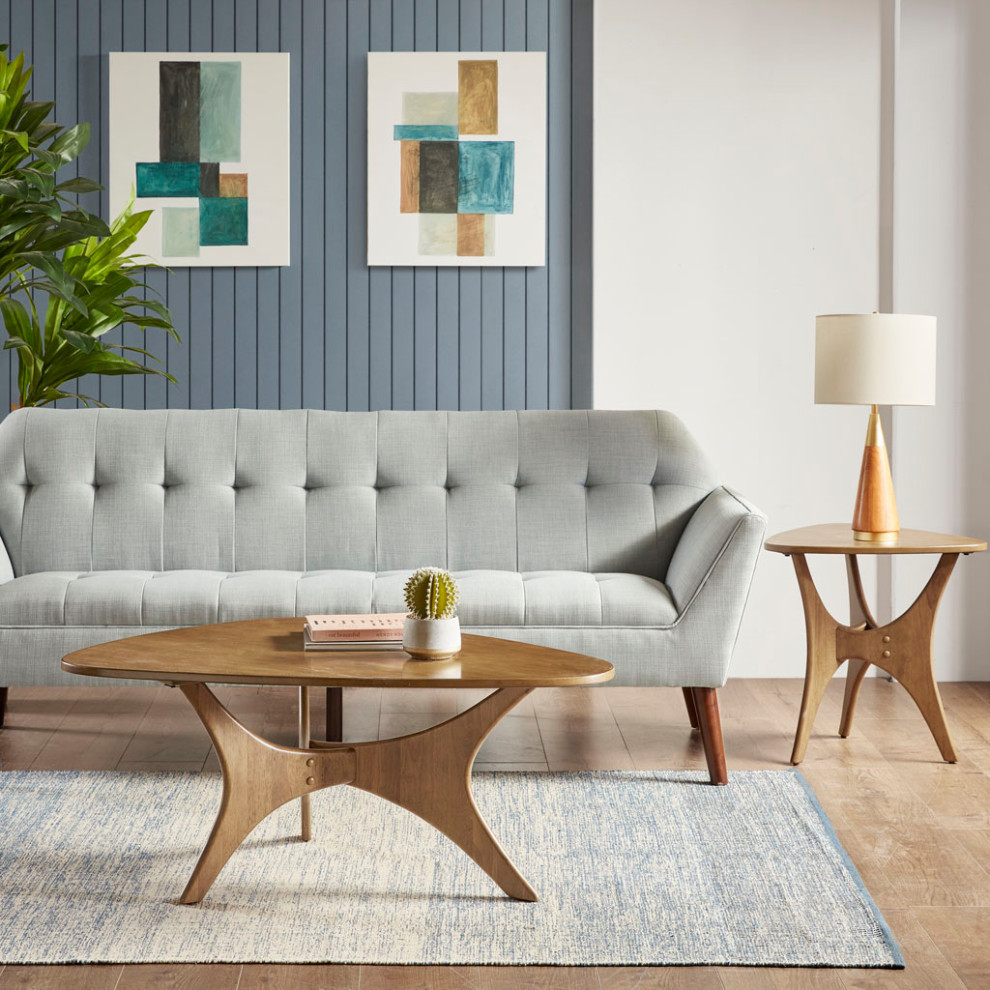 INK+IVY Blaze Mid Century Triangle Wood Side Table   Midcentury   Side Tables And End Tables   by Olliix  Houzz