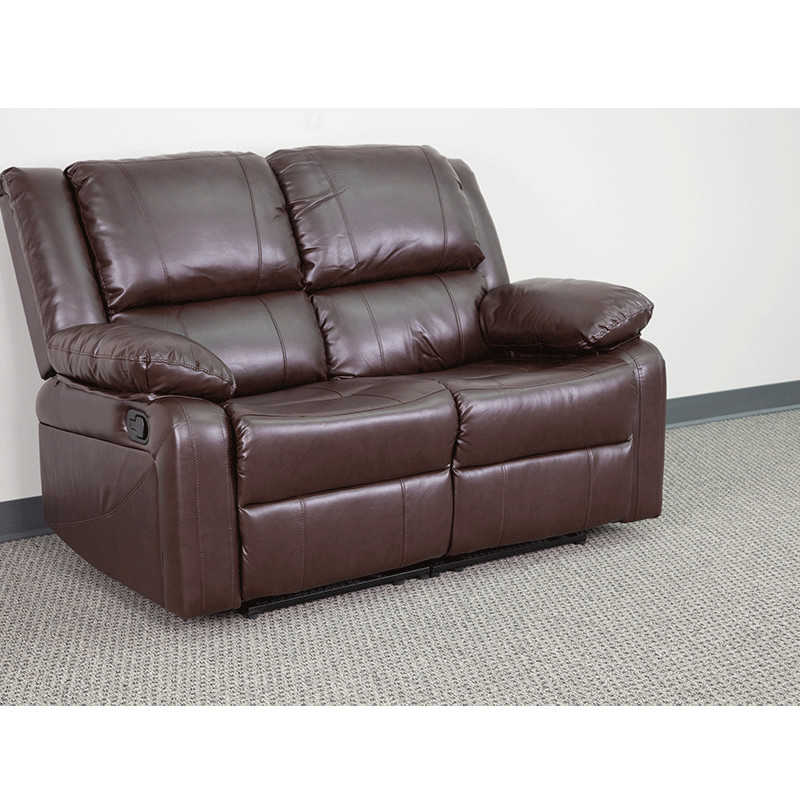 Leather Recline Loveseat   Contemporary   Loveseats   by Homesquare  Houzz