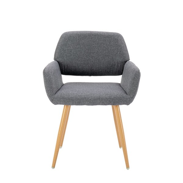 Modern Accent Chairs Fabric Upholstered with Metal Legs