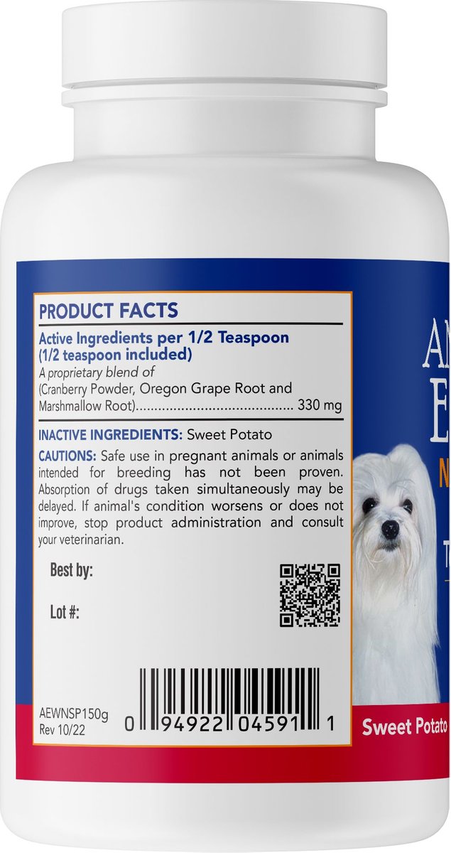 Angels' Eyes Natural Sweet Potato Flavored Powder Tear Stain Supplement for Dogs and Cats