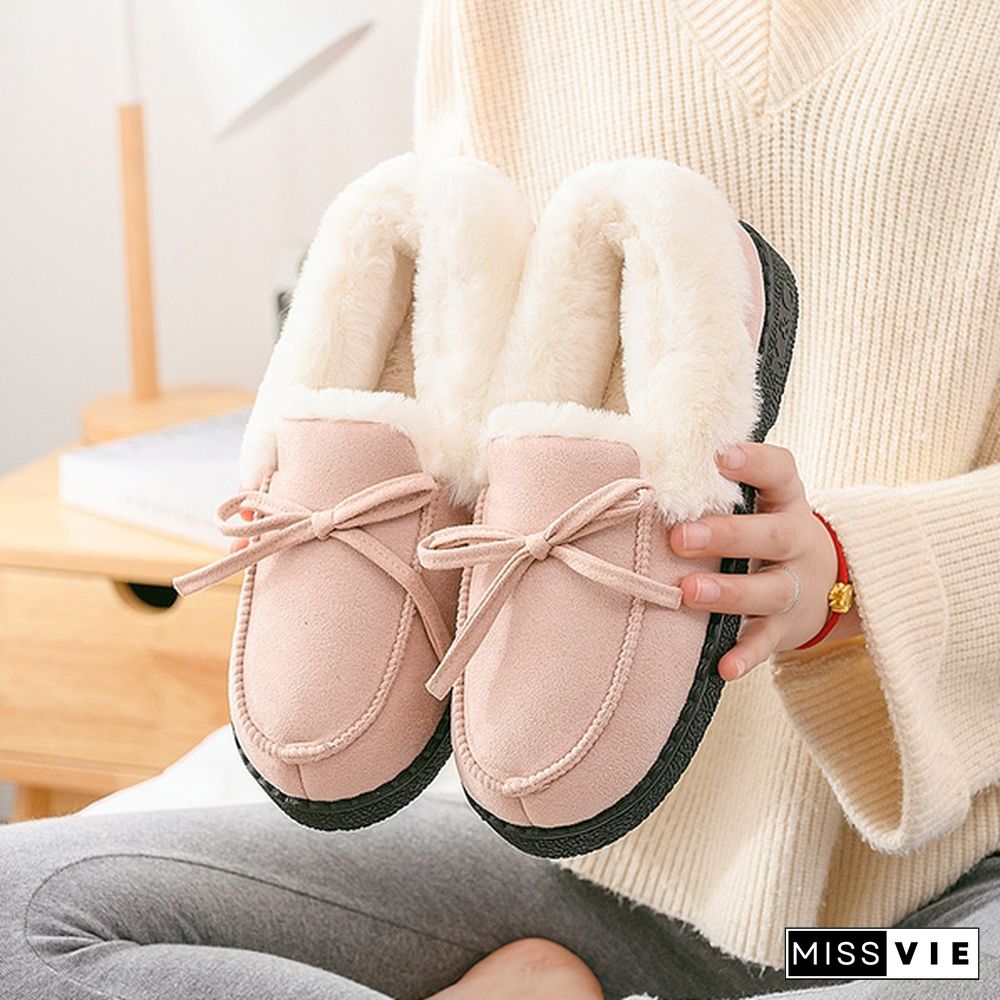 New Winter Warm Women Boots Home Plush Slippers Soft Indoor Shoes Home Slippers