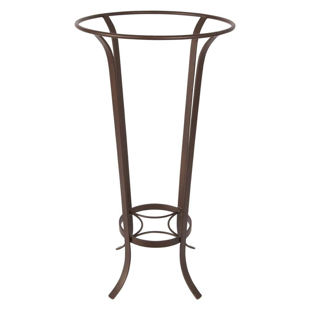 Achla Designs 28 in. Tall Roman Bronze Powder Coat Iron Tulip Plant Stand without Insert FB-19