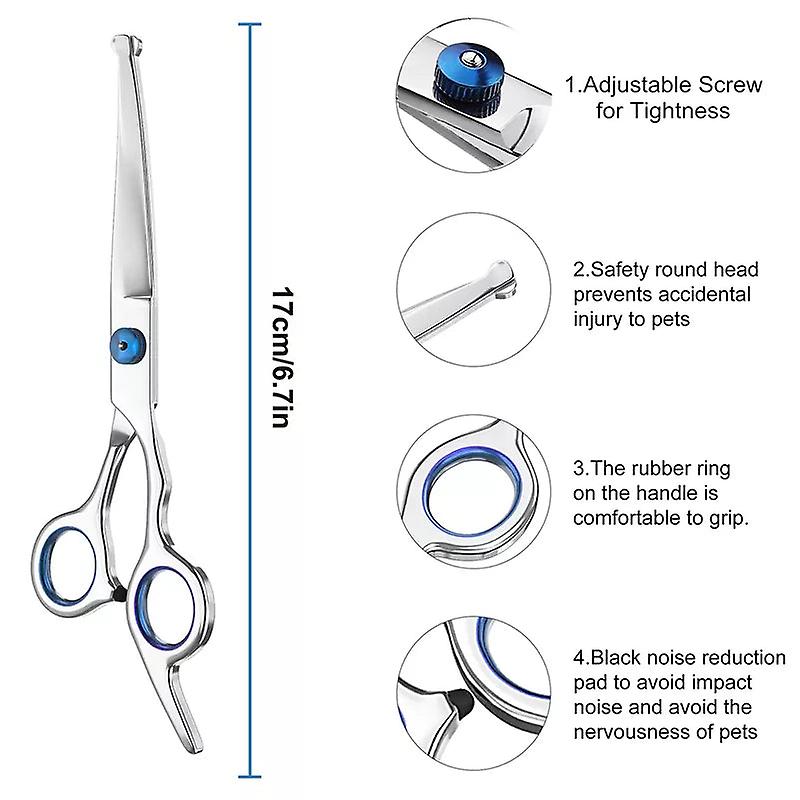 Professional dog curved grooming shears