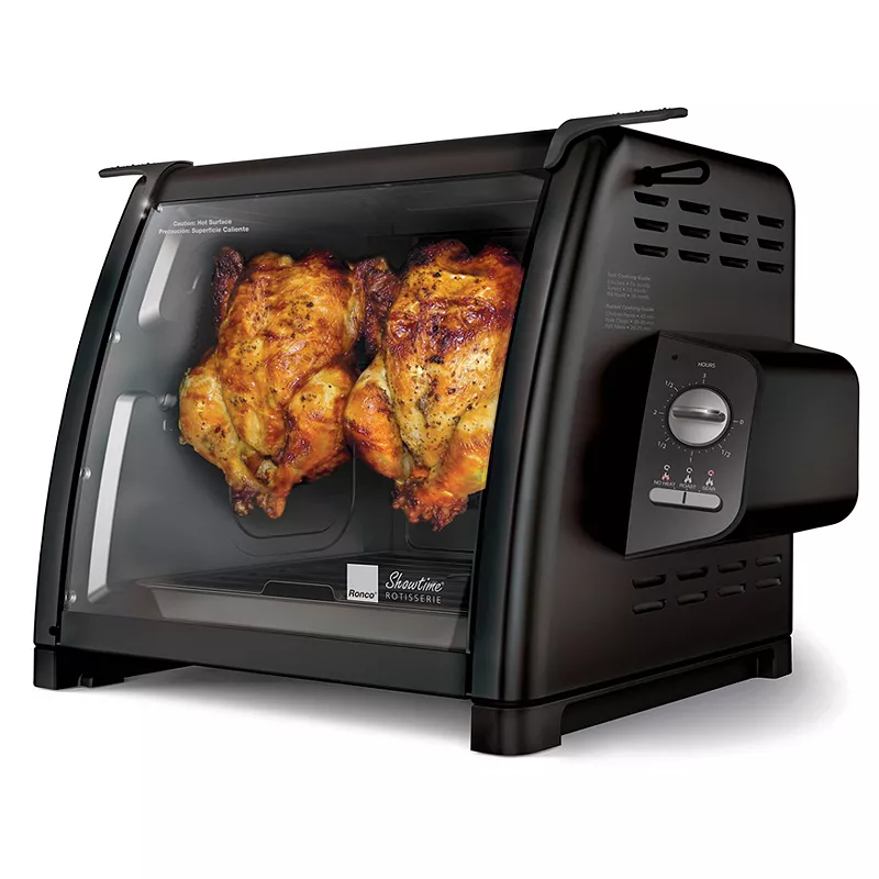 Ronco Modern Rotisserie Oven， Large Capacity (15lbs) Countertop Oven， Multi-purpose Basket