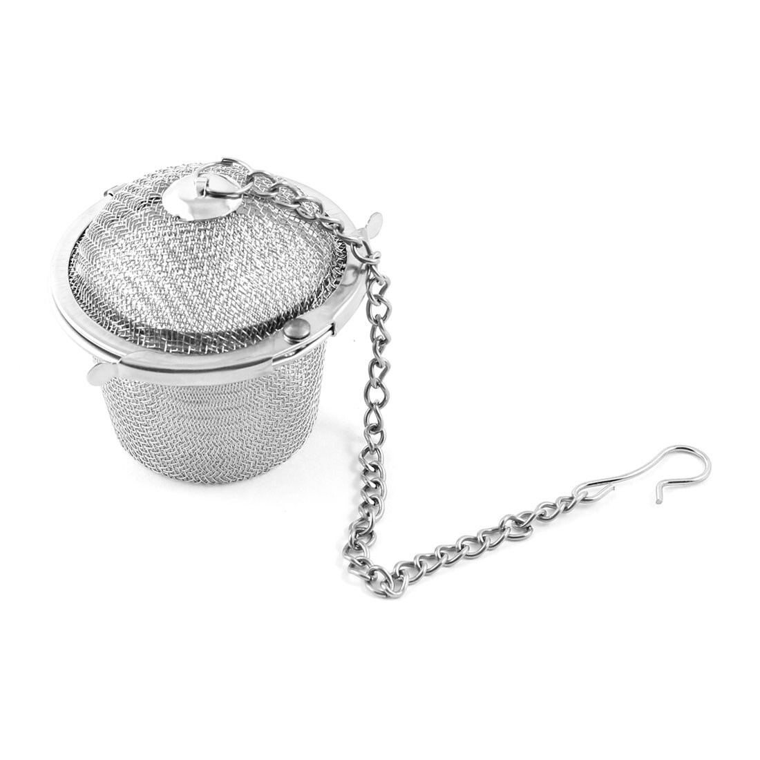 4.5cm Dia Stainless Steel Mesh Ball Tea Leaf Strainer Infuser - Silver Tone