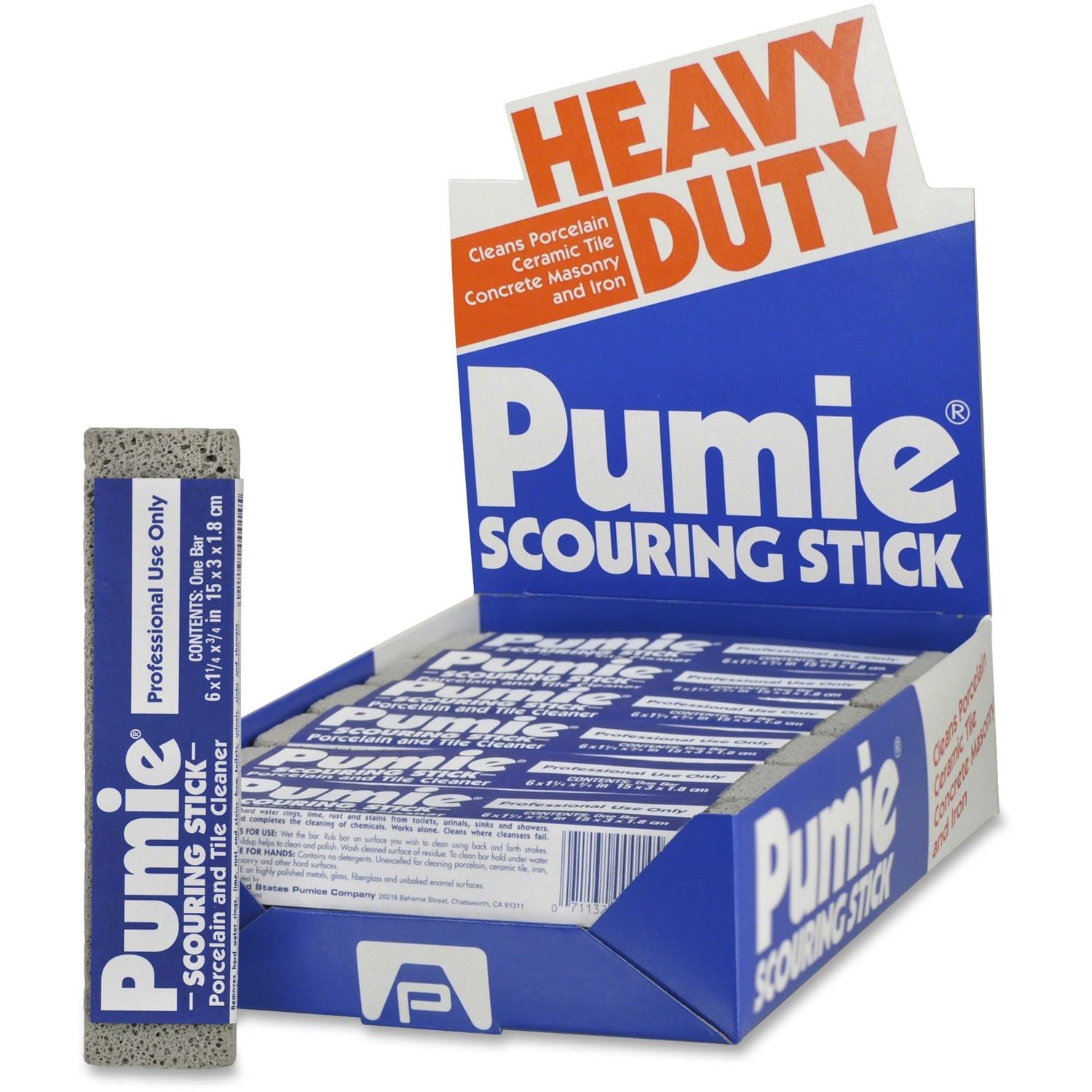 US Pumice Co. Heavy Duty Pumie Scouring Stick by U.S. Pumice Company UPMJAN12CT