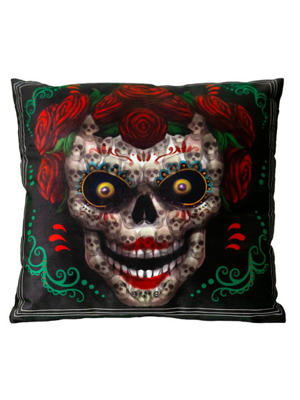 Ruby Slipper Sales 412907 Pillow   Day Of The Dead...