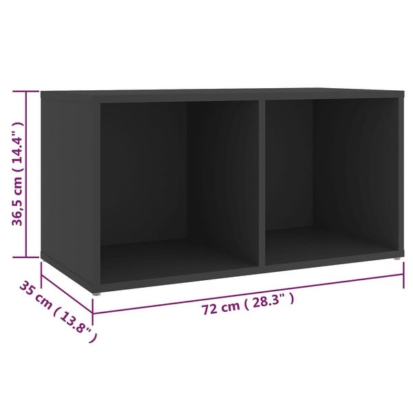 TV Cabinets 2 pcs Gray 28.3