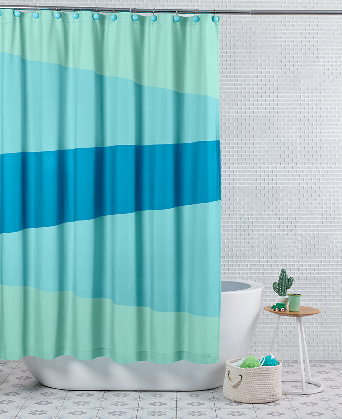 Charter Club Kids Colorblock Shower Curtain 72 x 72