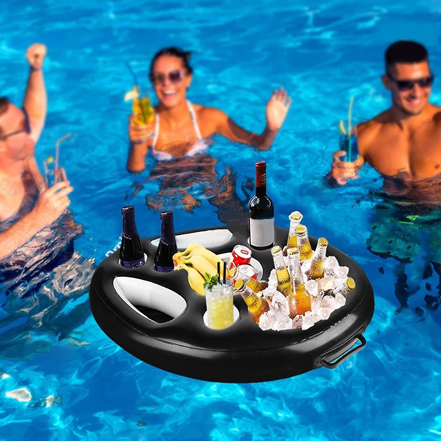 Inflatable Floating Drink Holder 1pc Inflatable Floating Drink Holder，pool Drink Holder Floats Swimm