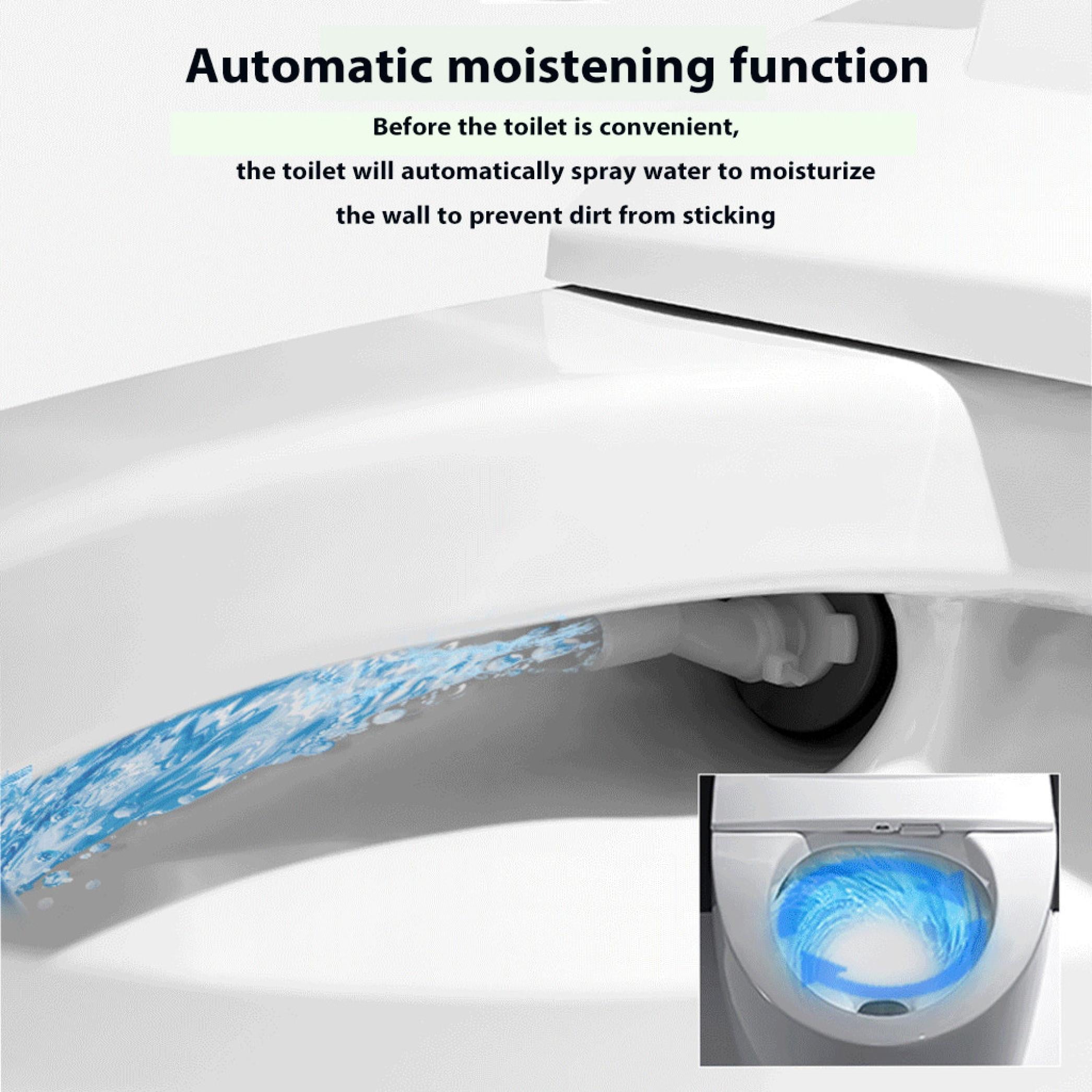 Ukeep Elongated one-piece Smart Toilet with Advance Bidet And Soft Closing Seat, Auto Dual Flush, UV-LED Sterilization, Heated Seat, Warm Water and Dry