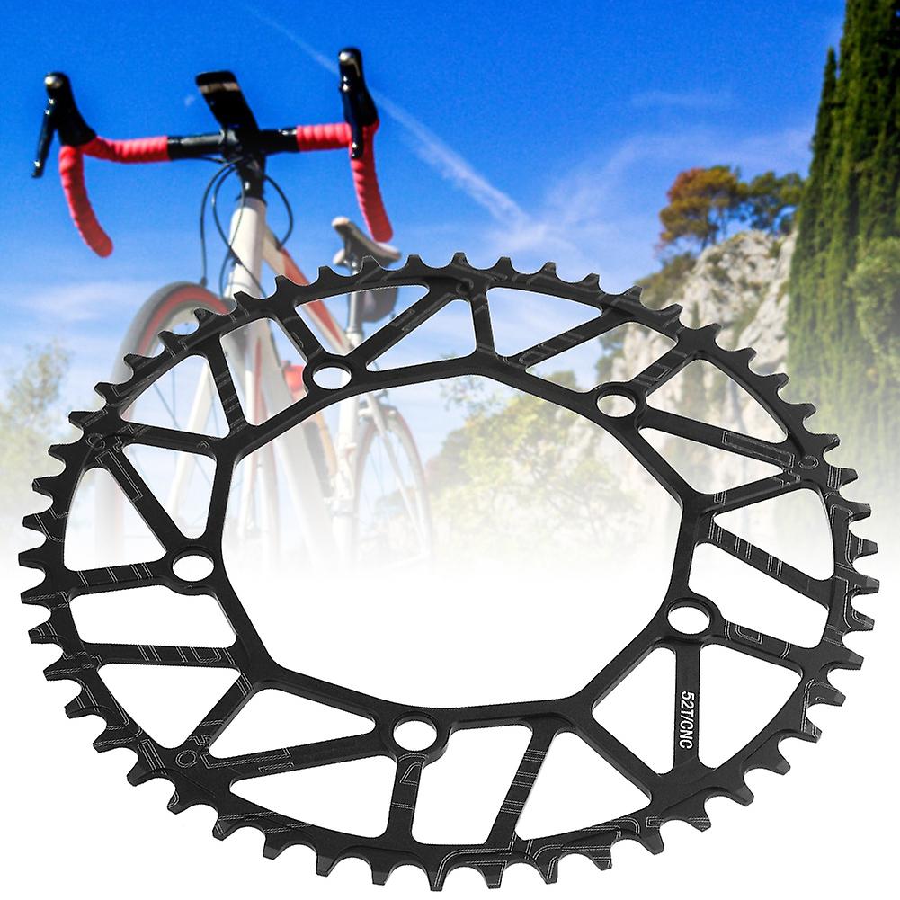 Ztto Ultra Light Lp Bike Positive andamp; Negative Teeth Single Chainring 130bcd Chain Wheel Bicycle Accessory(52t )