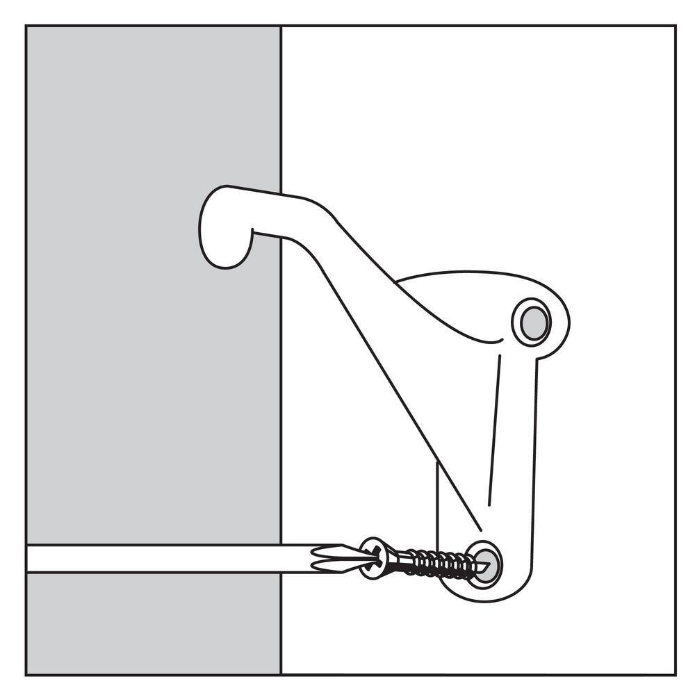 Everbilt Matte Black Handrail Bracket 20880