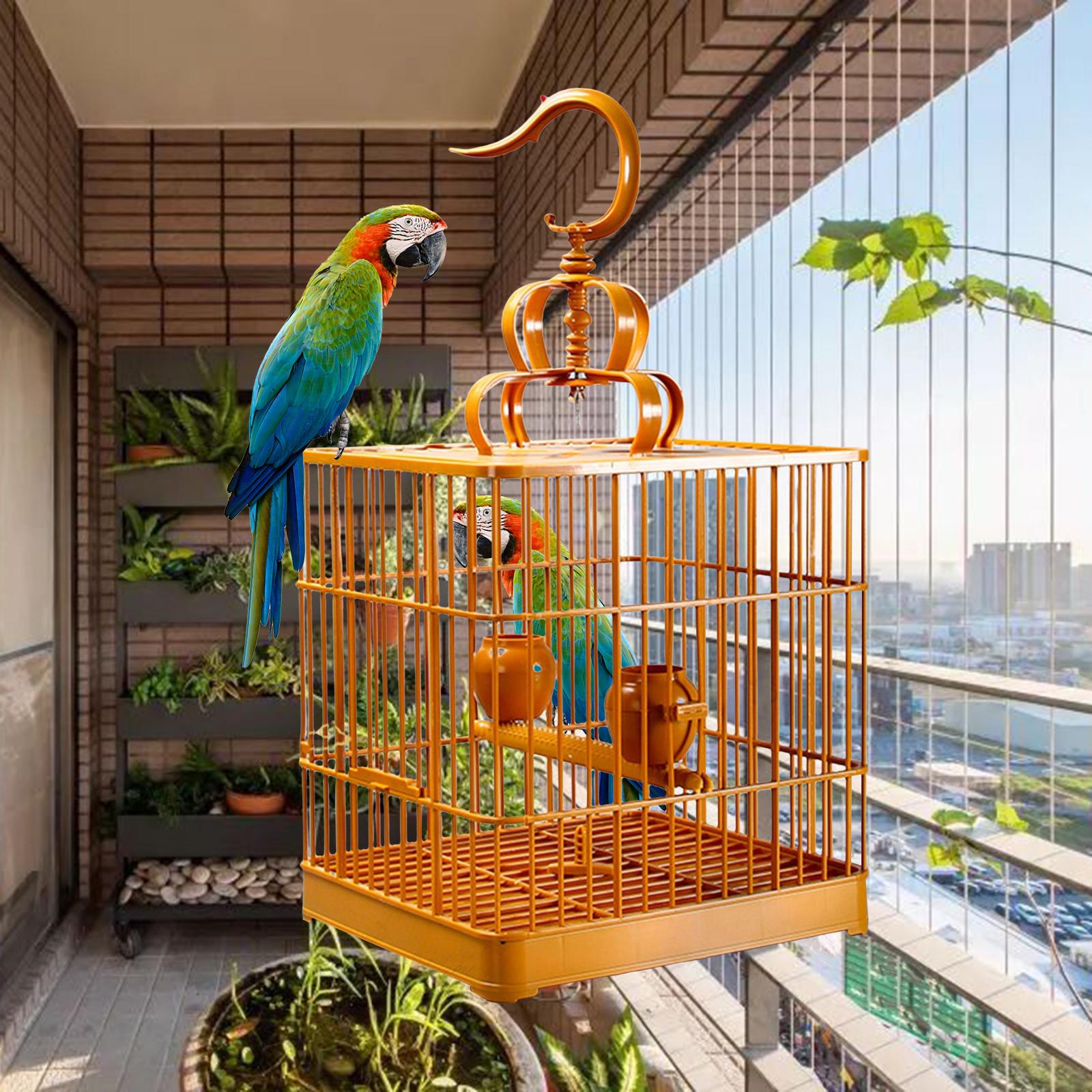 Large Bird Cage Assembly Stand Cage Hanging House Birdhouses Pet Supplies for Parrot Lovebirds Parakeet Budgies