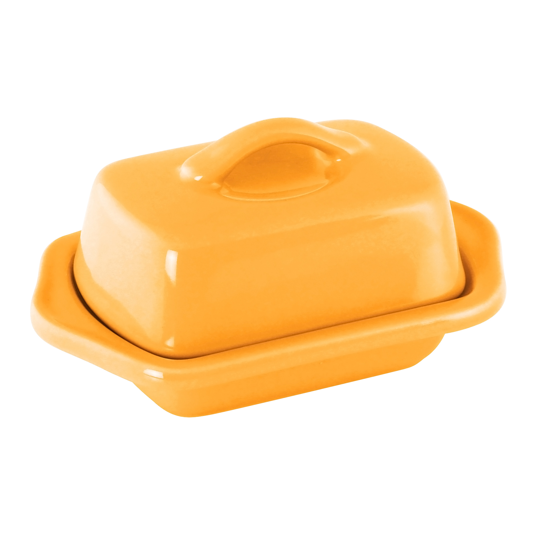 Chantal Marigold Yellow Ceramic 5 Inch Mini Butter Dish