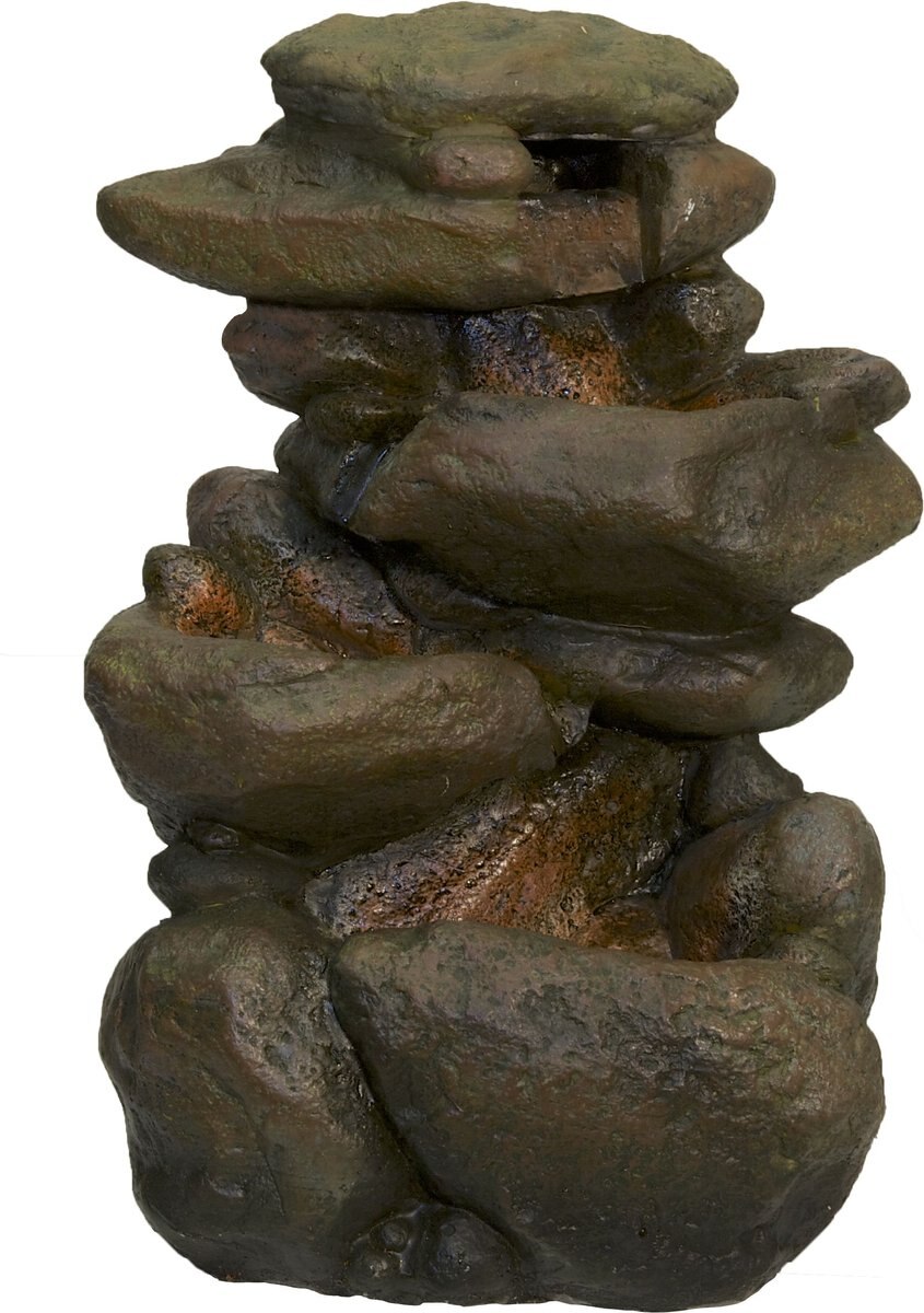 Zoo Med Repti Rapids LED Waterfall Rock Style Reptile Ornament