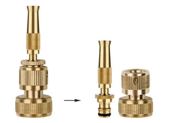 China Factory Supply  3/4 inch quick connector brass garden water hose Copper Quick Connector