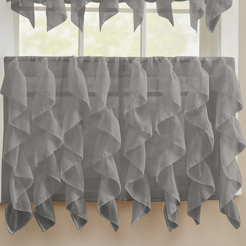 Sweet Home Sweet Home Collection Sheer Voile Vertical Ruffle Valence