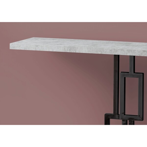 Accent Table， Console， Entryway， Narrow， Sofa， Living Room， Bedroom， Metal， Laminate， Glossy Chrome， Contemporary， Modern