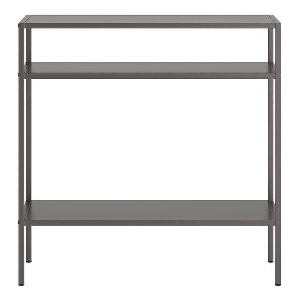 Ricardo Side Table with Metal Shelves