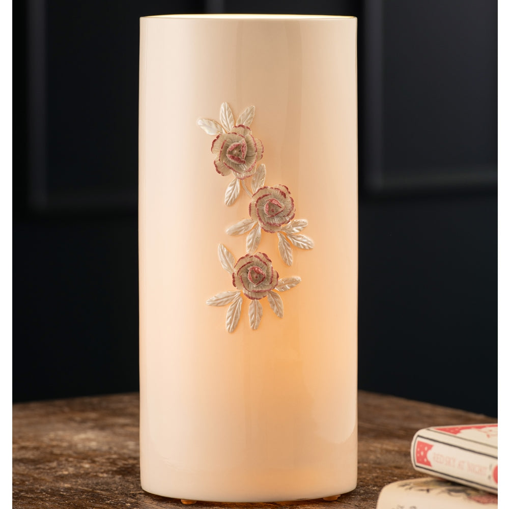 Belleek Classic Peony Luminaire