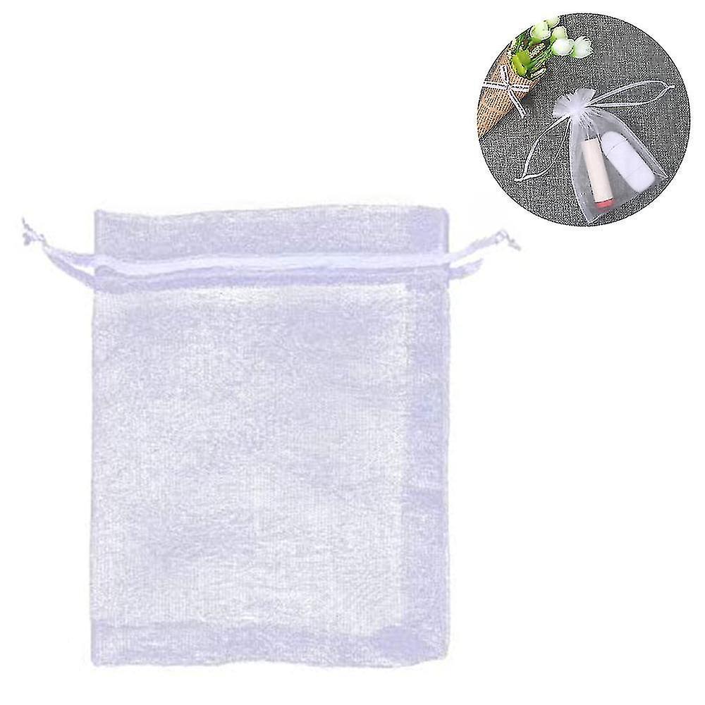 100pcs Sheer Drawstring Jewelry Pouches Wedding Party Christmas Favor Gift Bags Drawstring Gift Bag