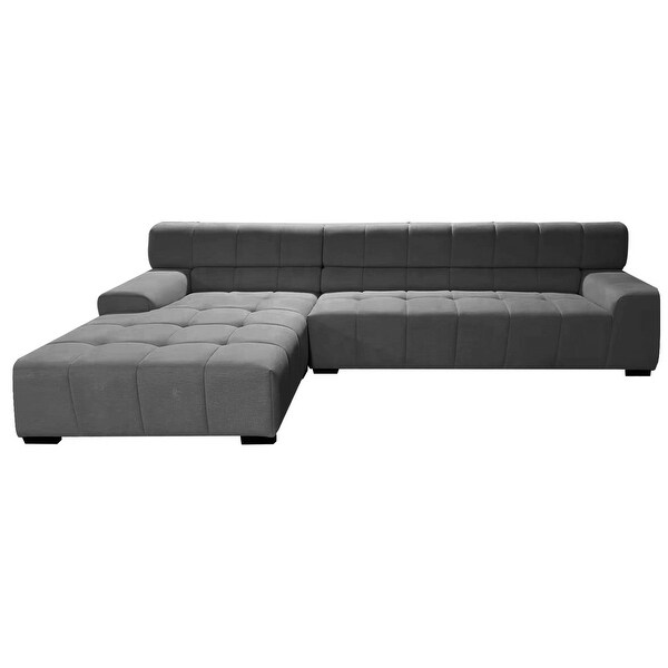 Williamspace Modern Upholstered Sectional Sofa L-shape With Chaise Living Room