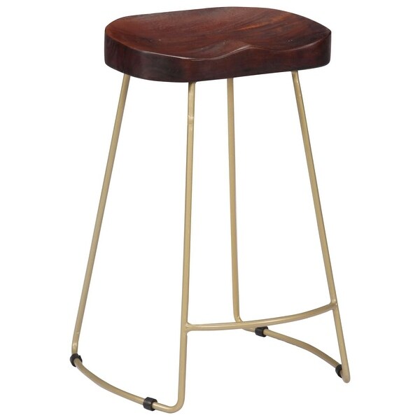 vidaXL Gavin Bar Stools 2 pcs Solid Mango Wood - 17.7