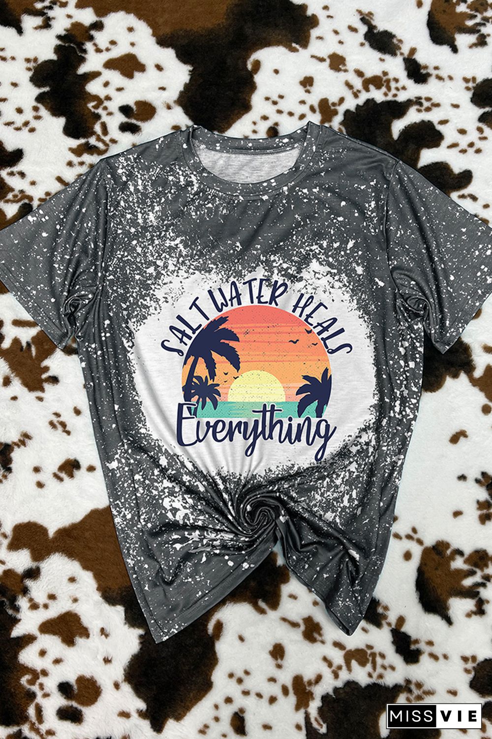 Salt Water Heals Everything Graphic Tee Wholesale