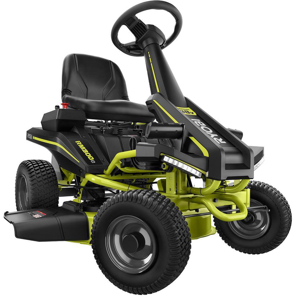 RYOBI 48V Brushless 30 in. 50 Ah Battery Electric Rear Engine Riding Mower RY48130