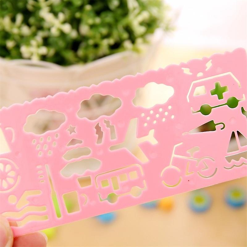 Born Pretty 3pcs Children's Drawing Template Plastic Ruler Learning Educational Toys Magic Board Kids Crafts And Arts Child Manual Activity