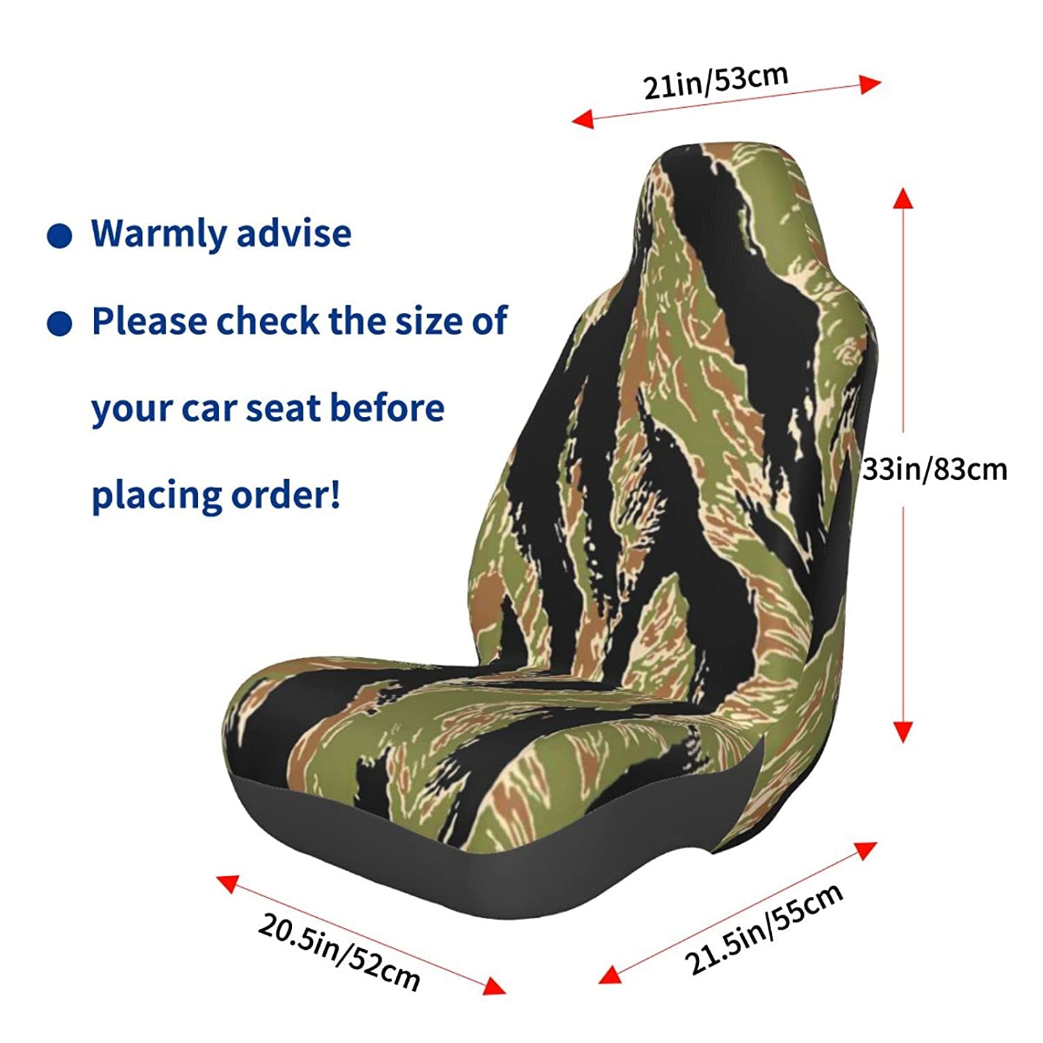 Camo Seat Covers Steering and Wheel Cover Set for  Front Seat Covers Universal Bucket Seat Cover Automotive Seat Protector Fit Most  Sedan SUV Truck