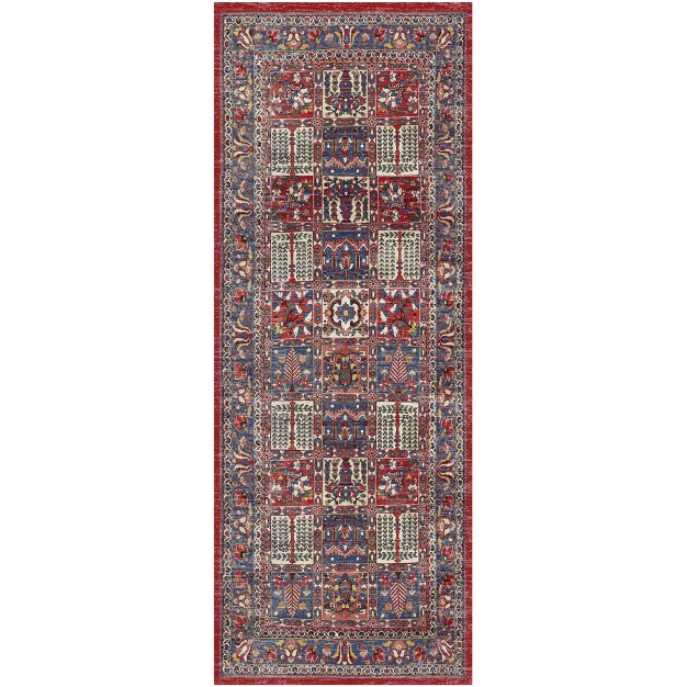 Nourison Fulton Vintage Persian Floral Non slip Flatweave Indoor Rug