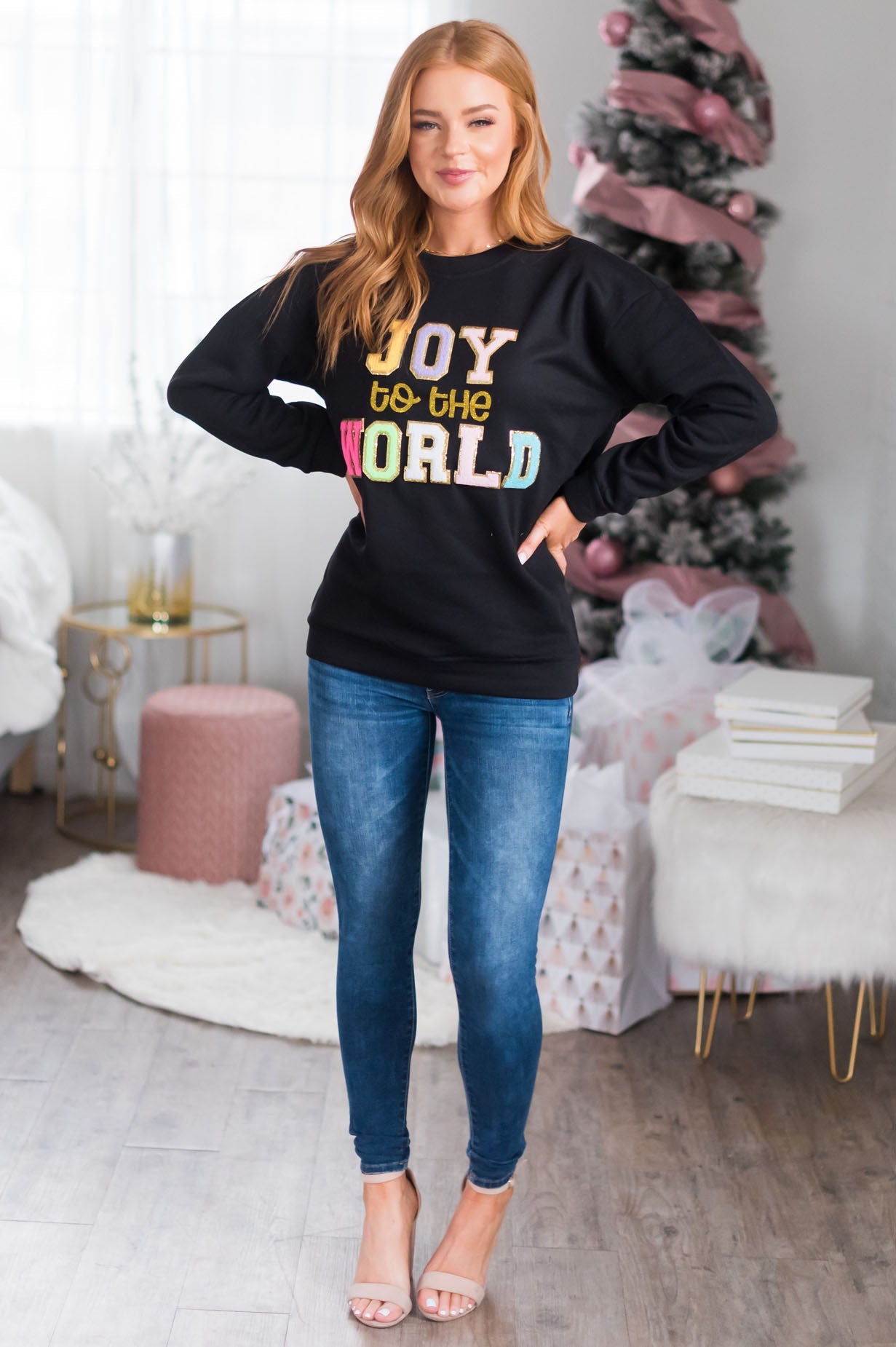 Joy To The World Modest Sweatshirt