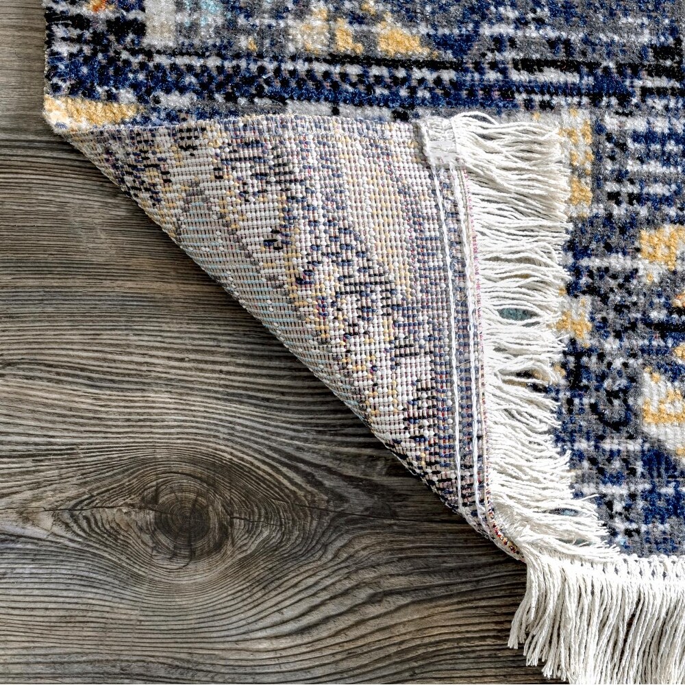 Brooklyn Rug Co Faded Bohemian Fringed Indoor/Outdoor Area Rug