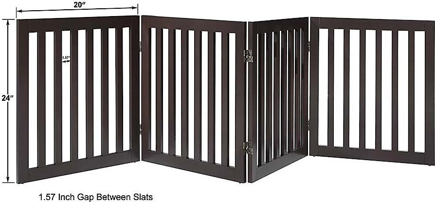 Unipaws 4 Panel Free Standing Dog Gate