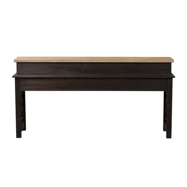 Heatherbrook Charcoal and Ash Console Bar Table