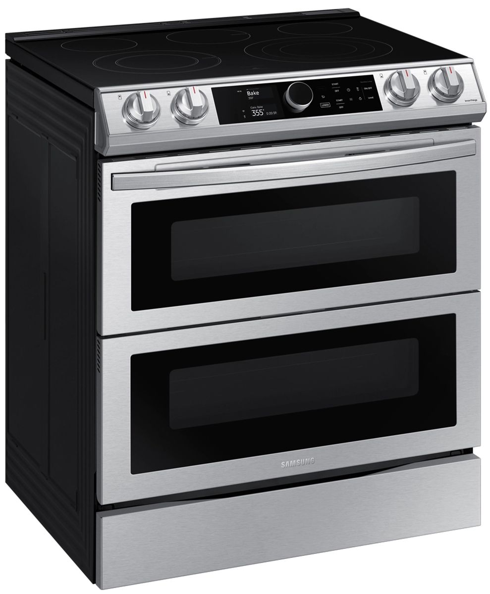  ADA 6.3 Cu. Ft. Fingerprint Resistant Stainless Steel Flex Duo Slide-in Electric Range With Smart Dial， Air Fry and Wi-Fi